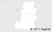 Silver Style Simple Map of Cocula