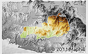 Physical 3D Map of Cuatitlan, desaturated