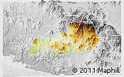 Physical 3D Map of Cuatitlan, lighten, desaturated
