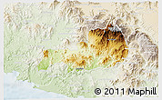 Physical 3D Map of Cuatitlan, lighten