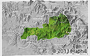 Satellite 3D Map of Cuatitlan, lighten, desaturated