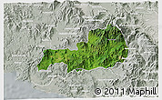 Satellite 3D Map of Cuatitlan, lighten, semi-desaturated