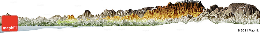 Physical Horizon Map of Cuatitlan, semi-desaturated
