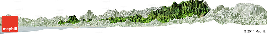 Satellite Horizon Map of Cuatitlan, lighten