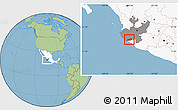 Savanna Style Location Map of Cuatitlan, highlighted country, highlighted parent region