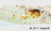 Physical Panoramic Map of Cuatitlan, lighten