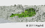 Satellite Panoramic Map of Cuatitlan, lighten, semi-desaturated