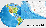 Physical Location Map of Ejutla, highlighted country