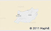 Classic Style 3D Map of Encarnacion de Diaz, single color outside