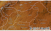 Physical 3D Map of Encarnacion de Diaz