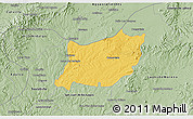 Savanna Style 3D Map of Encarnacion de Diaz