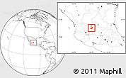 Blank Location Map of Encarnacion de Diaz