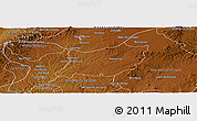 Physical Panoramic Map of Encarnacion de Diaz
