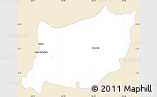 Classic Style Simple Map of Encarnacion de Diaz, single color outside