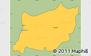 Savanna Style Simple Map of Encarnacion de Diaz, cropped outside