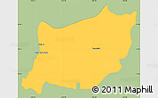 Savanna Style Simple Map of Encarnacion de Diaz, single color outside