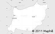 Silver Style Simple Map of Encarnacion de Diaz
