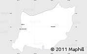 Silver Style Simple Map of Encarnacion de Diaz, single color outside