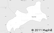 Silver Style Simple Map of Gomez Farias