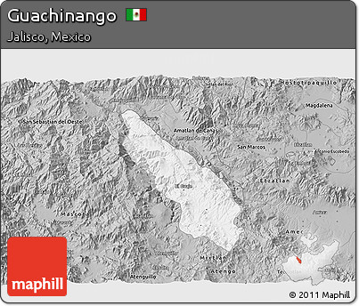 Gray 3D Map of Guachinango