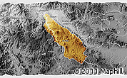 Physical 3D Map of Guachinango, desaturated