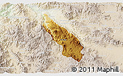 Physical 3D Map of Guachinango, lighten
