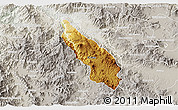 Physical 3D Map of Guachinango, lighten, semi-desaturated