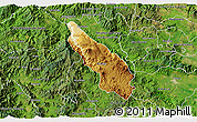 Physical 3D Map of Guachinango, satellite outside