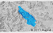 Political 3D Map of Guachinango, lighten, desaturated