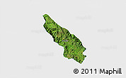 Satellite 3D Map of Guachinango, single color outside