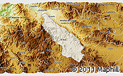 Shaded Relief 3D Map of Guachinango, physical outside