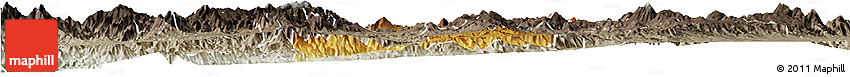 Physical Horizon Map of Guachinango, semi-desaturated