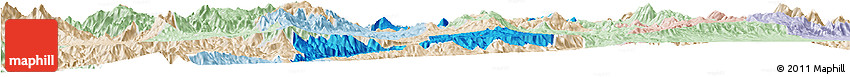 Political Horizon Map of Guachinango, lighten