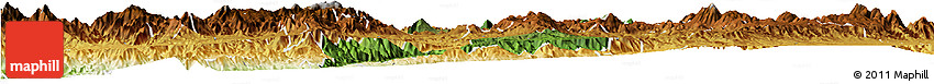 Satellite Horizon Map of Guachinango, physical outside