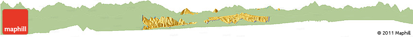 Savanna Style Horizon Map of Guachinango, single color outside