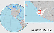 Gray Location Map of Guachinango, highlighted parent region
