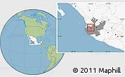 Savanna Style Location Map of Guachinango, highlighted country, highlighted parent region