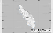 Gray Map of Guachinango, single color outside
