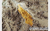 Physical Map of Guachinango, semi-desaturated