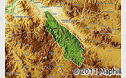 Satellite Map of Guachinango, physical outside