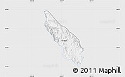 Silver Style Map of Guachinango, single color outside