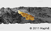 Physical Panoramic Map of Guachinango, darken, desaturated