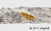 Physical Panoramic Map of Guachinango, lighten, semi-desaturated