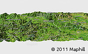 Satellite Panoramic Map of Guachinango
