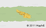 Savanna Style Panoramic Map of Guachinango, single color outside