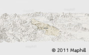Shaded Relief Panoramic Map of Guachinango, lighten