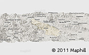 Shaded Relief Panoramic Map of Guachinango, semi-desaturated