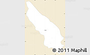 Classic Style Simple Map of Guachinango, single color outside