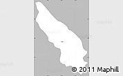 Gray Simple Map of Guachinango, single color outside