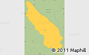 Savanna Style Simple Map of Guachinango